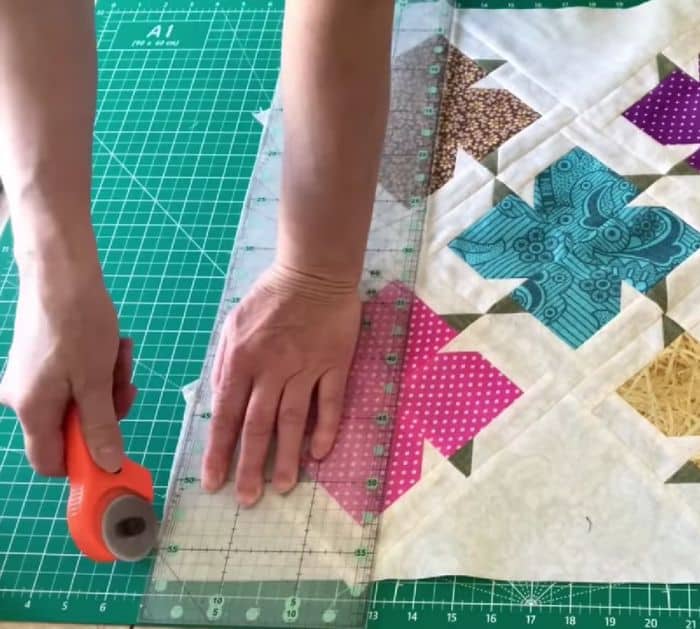 Easy to Sew Patchwork Flower Block