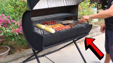 How to Build a DIY BBQ Grill w/ an Old Iron Drum | DIY Joy Projects and Crafts Ideas