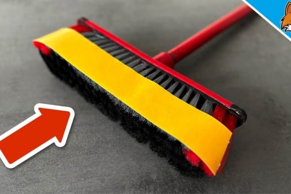 Learn This Must-Try Taped Broom Hack!