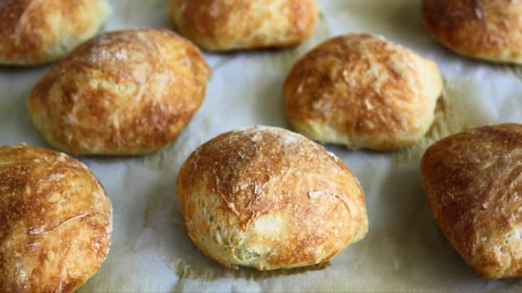 No-Knead Crusty Rolls With Just 4 Ingredients