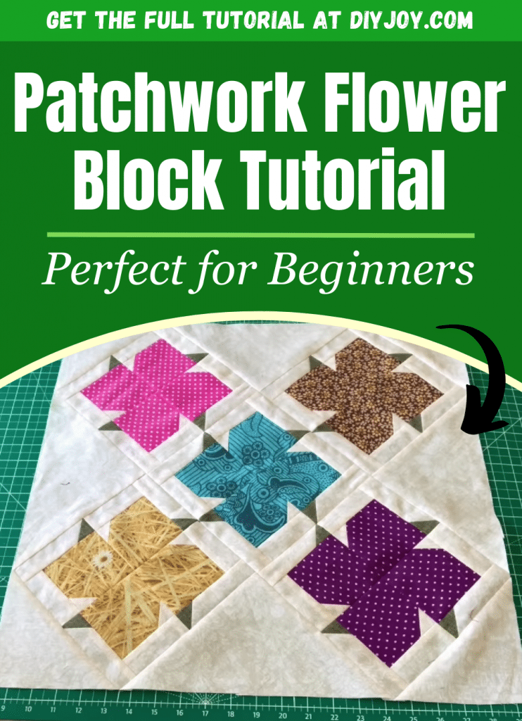 Easy Patchwork Flower Block Tutorial for Beginners