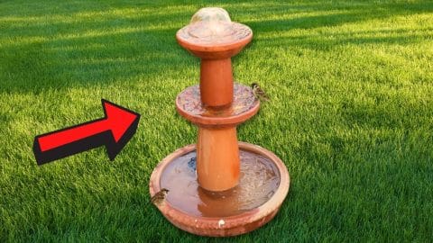 Super Easy DIY Water Fountain Using Terracotta Saucers | DIY Joy Projects and Crafts Ideas