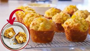 Cornbread Muffins with Honey Butter Spread