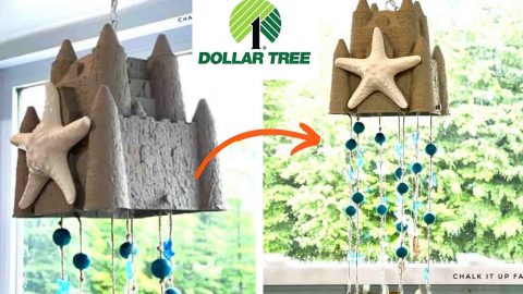 DIY Dollar Tree Sandcastle Wind Chime | DIY Joy Projects and Crafts Ideas