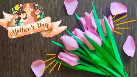 DIY Easy Paper Tulips Tutorial | DIY Joy Projects and Crafts Ideas