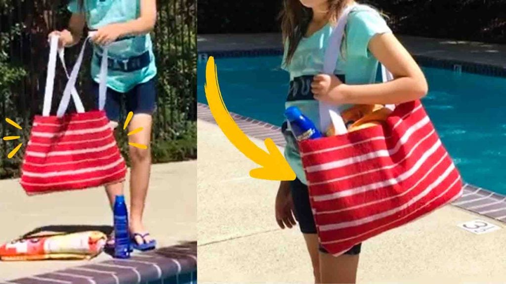 Dollar Store DIY Placemat Tote Bag Tutorial
