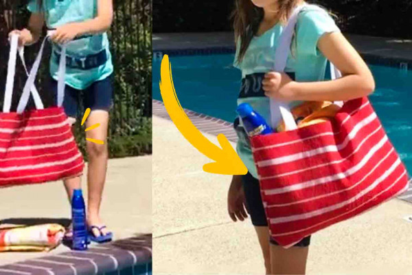 Dollar Store DIY Placemat Tote Bag Tutorial
