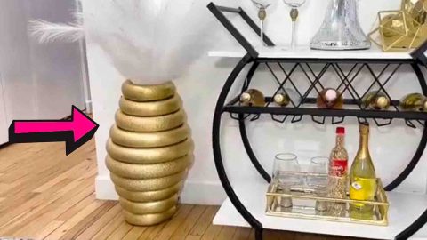 Dollar Tree Floor Vase Using Pool Noodles Tutorial | DIY Joy Projects and Crafts Ideas