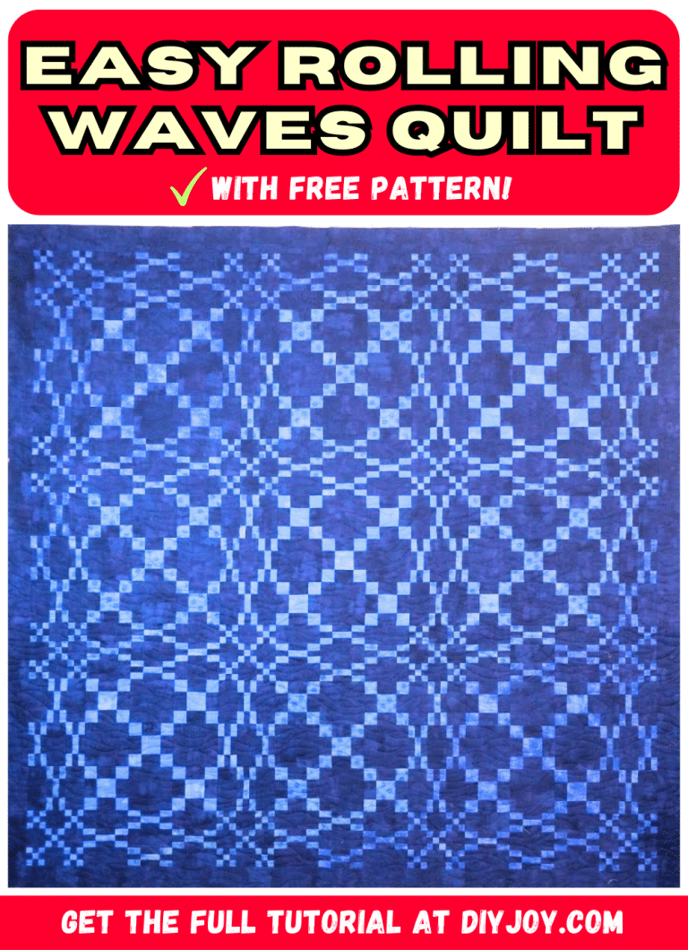 Easy Rolling Waves Quilt Tutorial with Free Pattern 