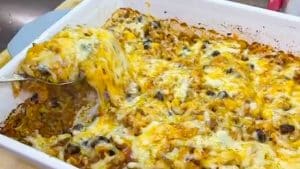 Easy Ground Beef And Rice Casserole