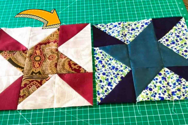 Eccentric Star Block Patchwork Quilt Tutorial