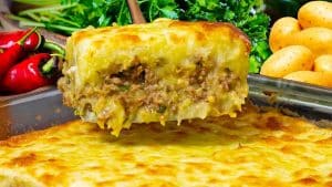 Gratin Potato with Ground Beef Casserole Recipe