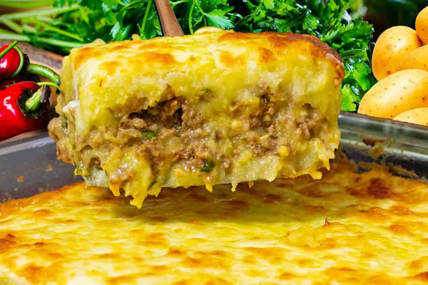 Gratin Potato with Ground Beef Casserole Recipe