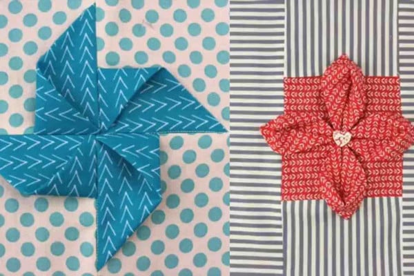2 Origami Quilt Blocks Tutorial