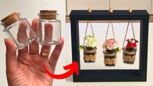 DIY Hanging Glass Jars Decor