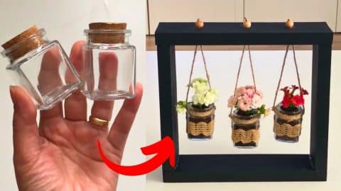 DIY Hanging Glass Jars Decor | DIY Joy Projects and Crafts Ideas