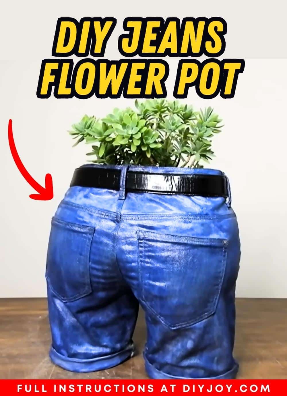DIY Jeans Flower Pot