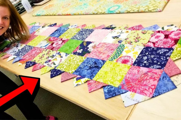 Donna's Prairie Points Runner Quilt Tutorial