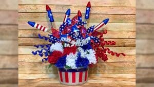 Easy 4th of July Fireworks Centerpiece Tutorial
