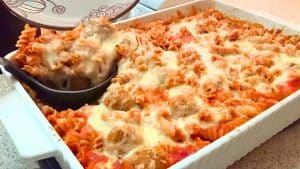 Easy 5-Ingredient Dump and Go Meatball Casserole Recipe