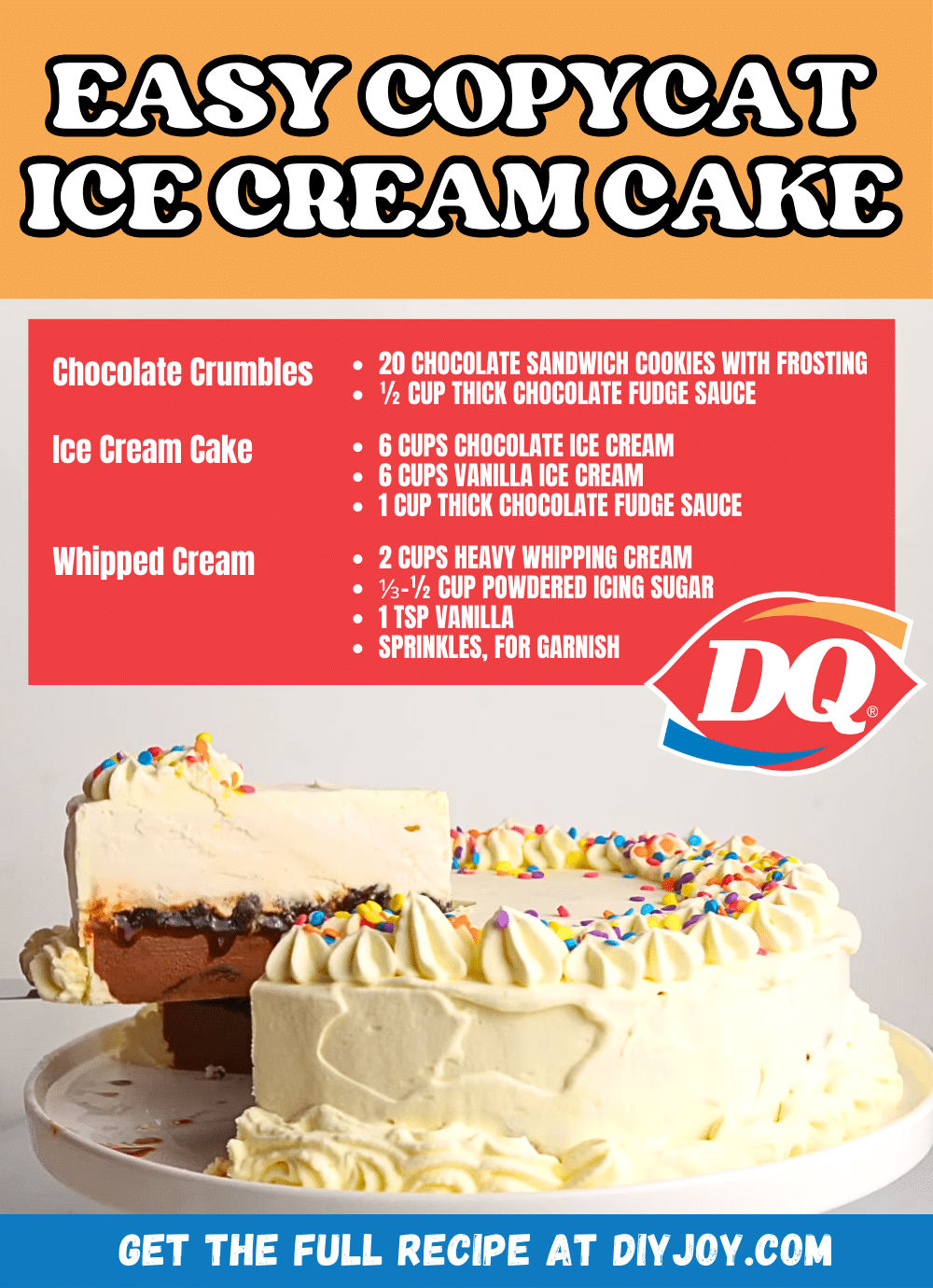 Easy Copycat Dairy Queen Ice Cream Cake Recipe 