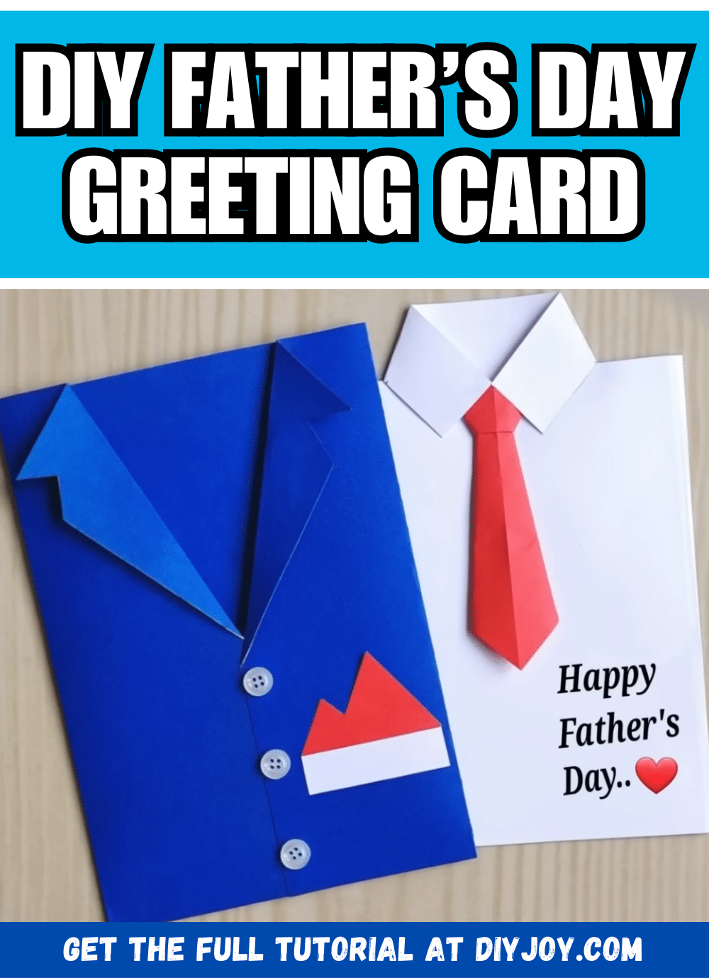 Easy DIY Father's Day Greeting Card Tutorial