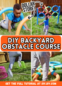 Easy Dollar Store DIY Backyard Obstacle Course Tutorial