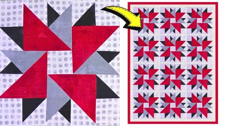 Easy Double Aster Quilt Block Tutorial (with Free Pattern) - DIY Joy