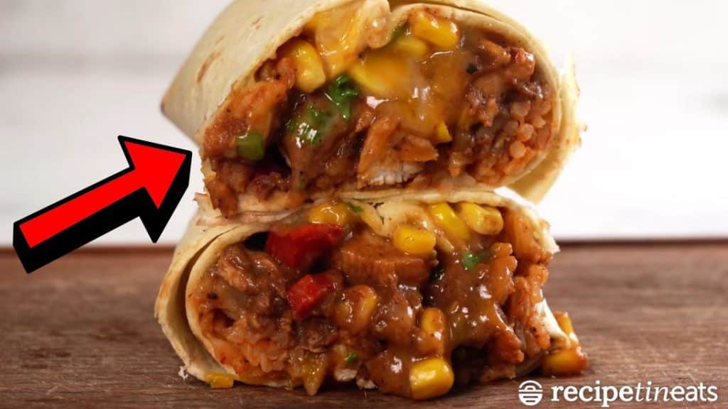Easy, Juicy, and Loaded Chicken Burritos Recipe