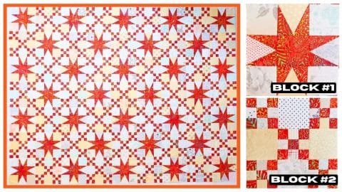 Easy Star Rings Quilt Tutorial (with Free Pattern) | DIY Joy Projects and Crafts Ideas