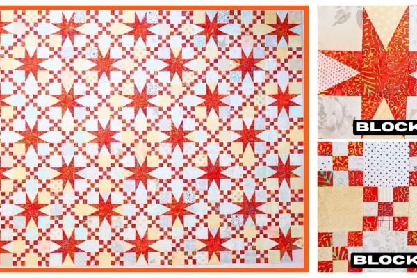 Easy Star Rings Quilt Tutorial (with Free Pattern)