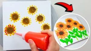 Easy Sunflower Painting Technique for Beginners