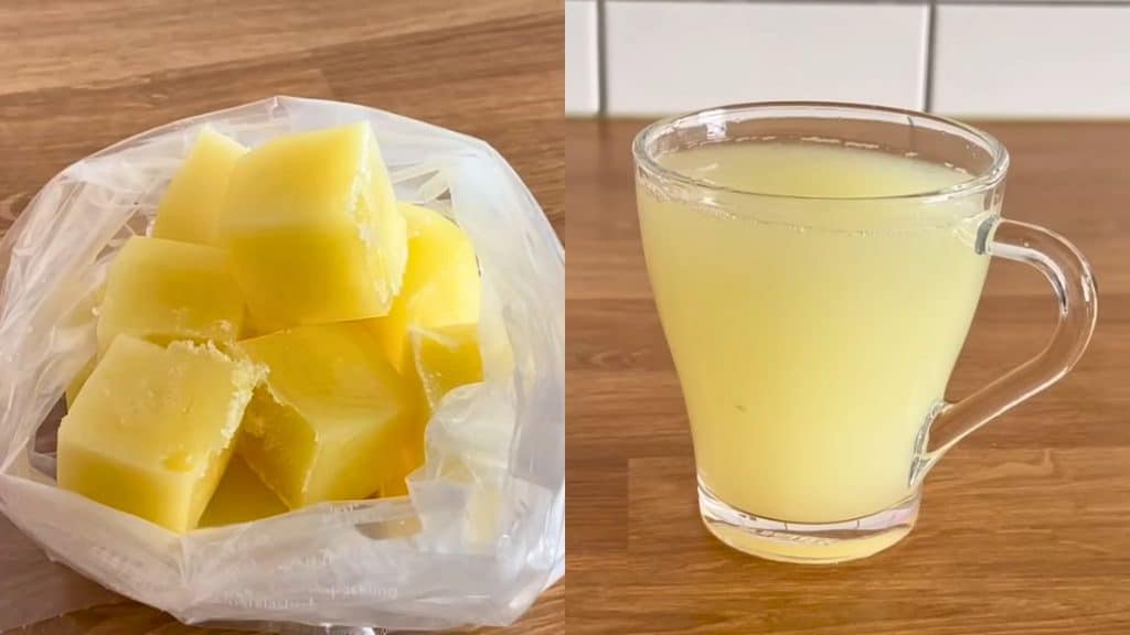 Ginger Lemon Ice Cubes (For Hot or Cold Drinks)