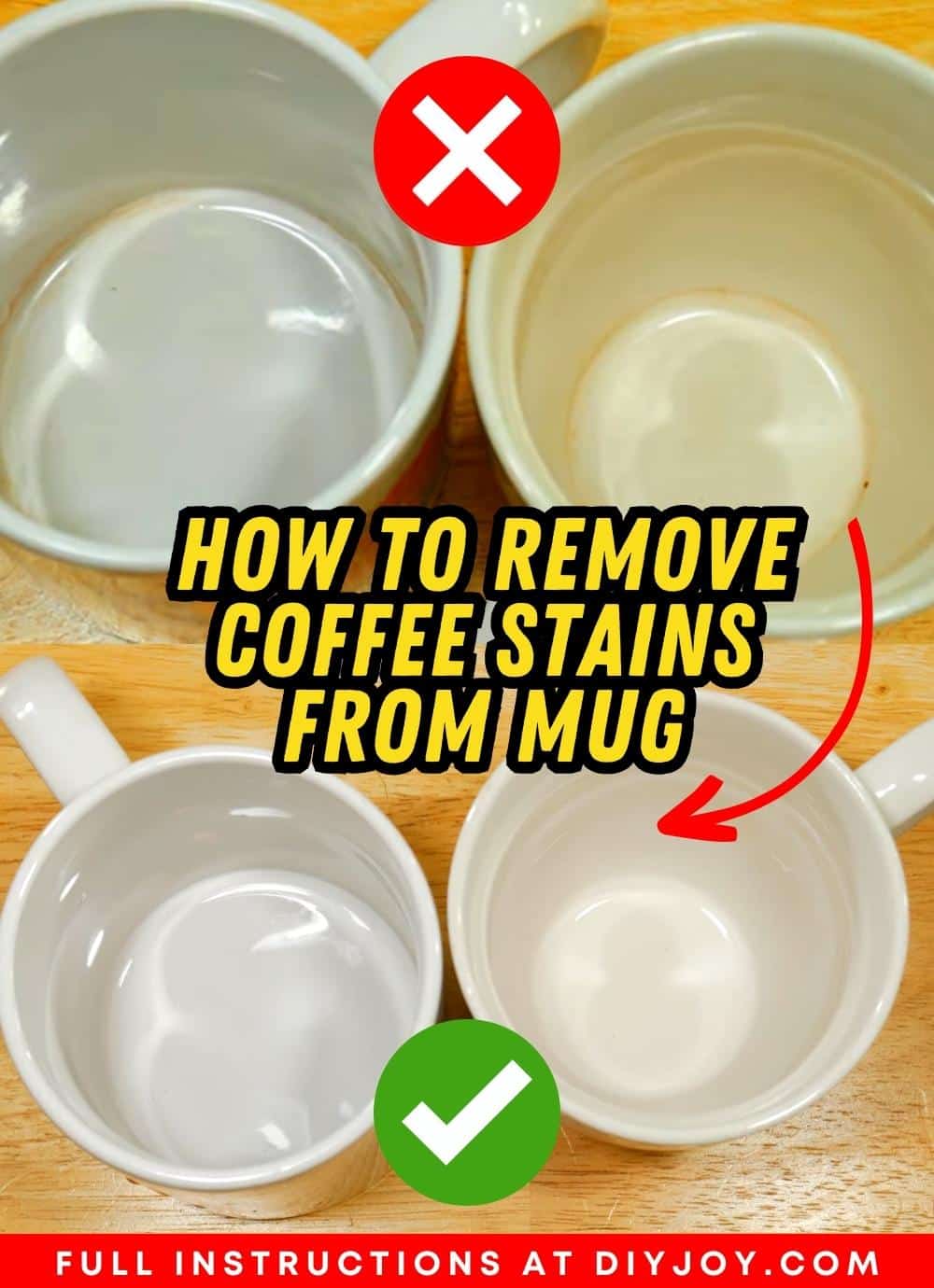 How to Easily Remove Coffee Stains From Mug