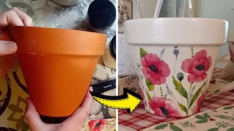 How to Decoupage a Terracotta Pot From Scratch | DIY Joy Projects and Crafts Ideas