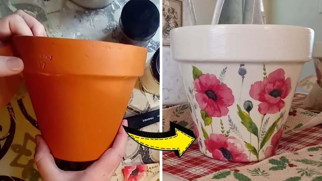 How to Decoupage a Terracotta Pot From Scratch | DIY Joy Projects and Crafts Ideas