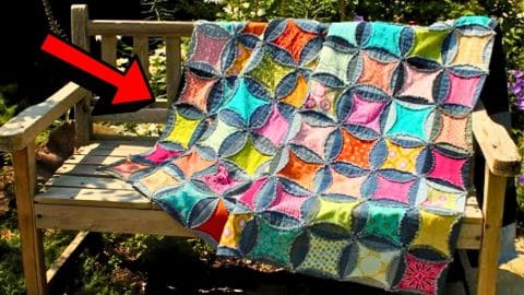 How to Make Charming Circles Quilt Using Old Denim & Fabric Scraps | DIY Joy Projects and Crafts Ideas
