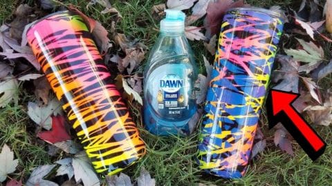 How to Paint Tumbler with Dish Soap | DIY Joy Projects and Crafts Ideas