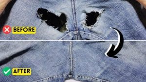 How to Repair a Hole Between the Legs of the Jeans