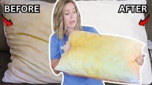 How to Wash Yellow Pillows and Make Them White Again