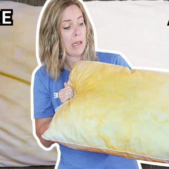 How to Wash Yellow Pillows and Make Them White Again