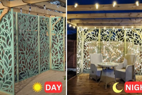 Learn How to Easily Make DIY Leaf Garden Screens