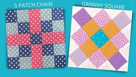Two Easy Jelly Roll Blocks For Beginners | DIY Joy Projects and Crafts Ideas
