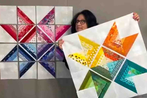Fiesta Star Quilt Block Tutorial