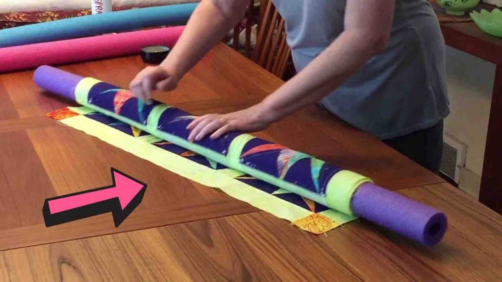 How To Make A Quilt Sandwich Using Pool Noodles