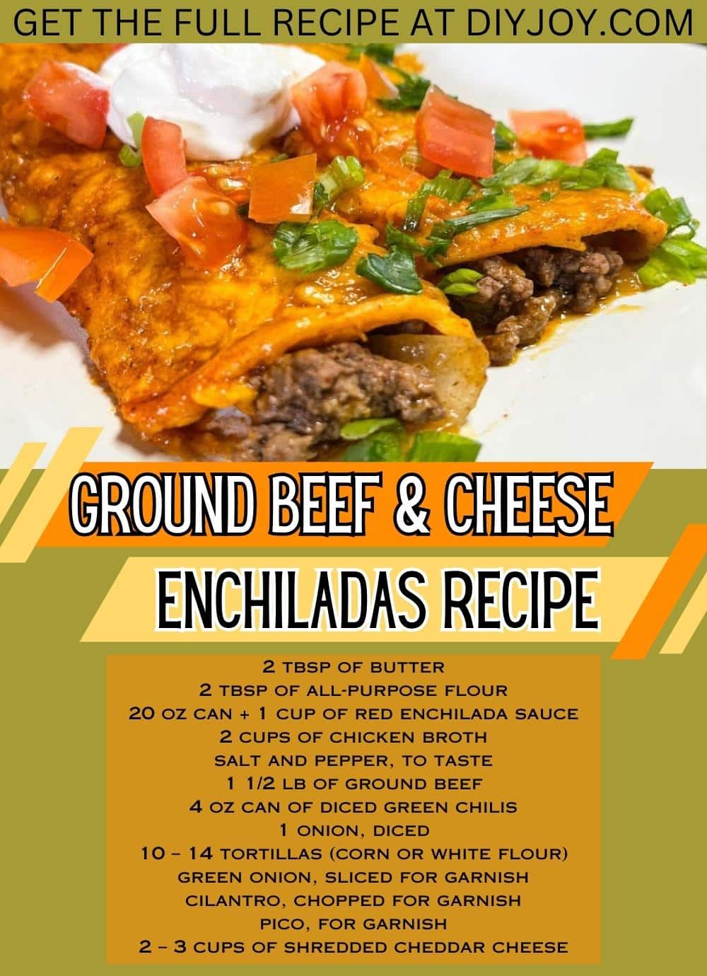 Beef and Cheese Enchiladas Recipe