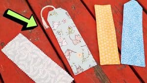 4 Easy-to-Sew DIY Fabric Bookmarks