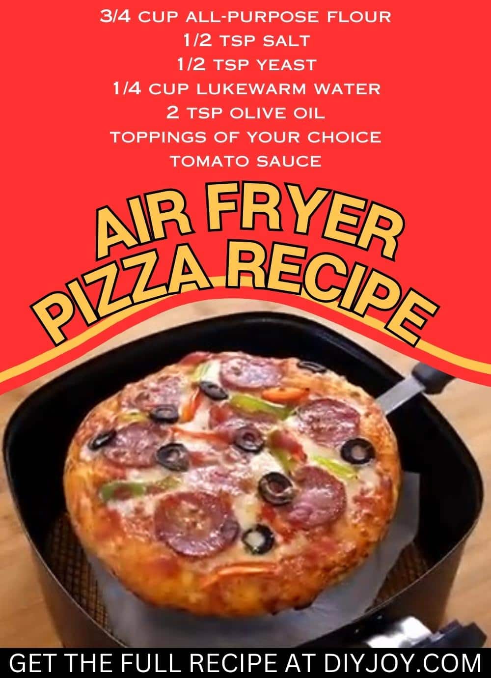 Easy Air Fryer Pizza Recipe