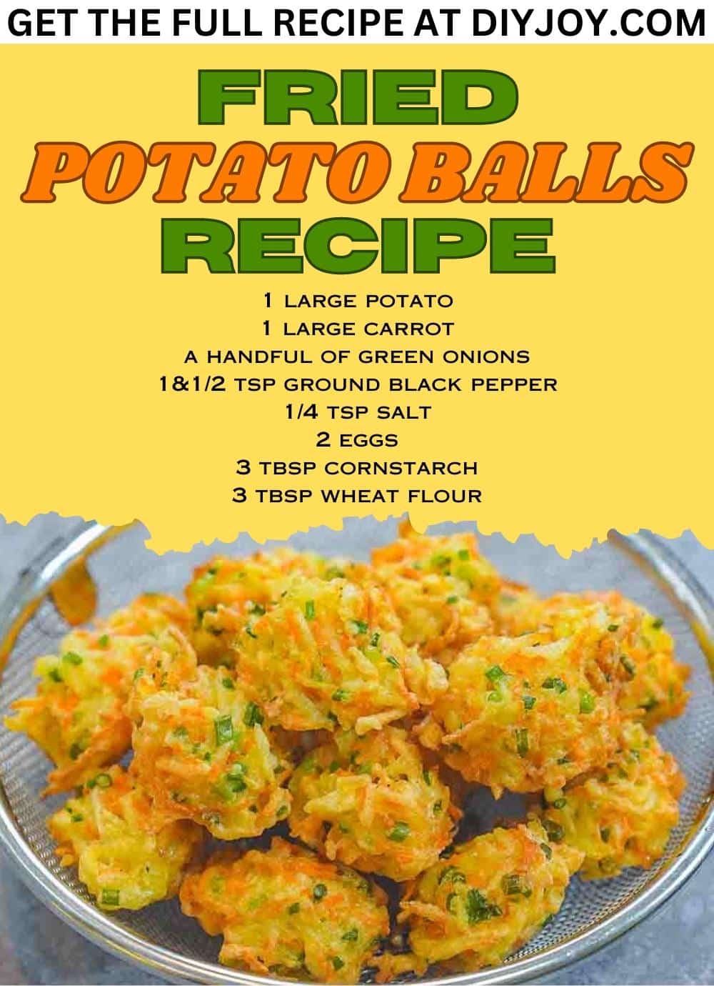 Fried Potato Balls Recipe
