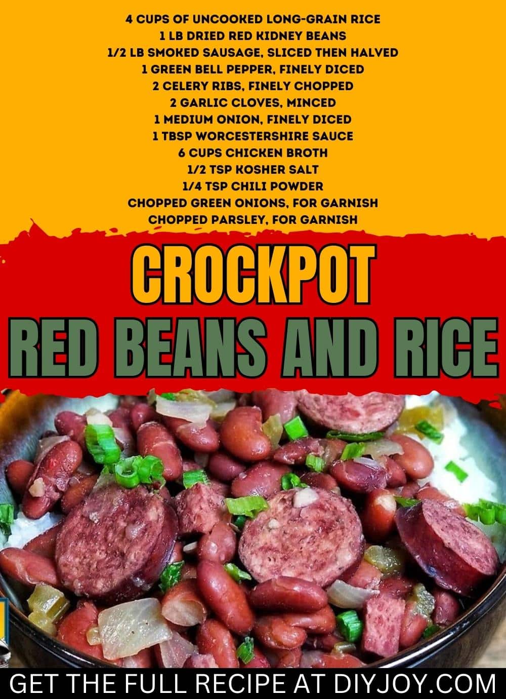 Crockpot Red Beans and Rice Recipe